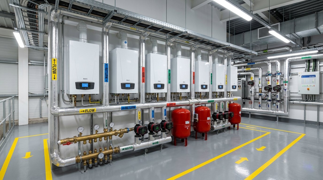 Commercial Heating Plant Room in Birmingham facility